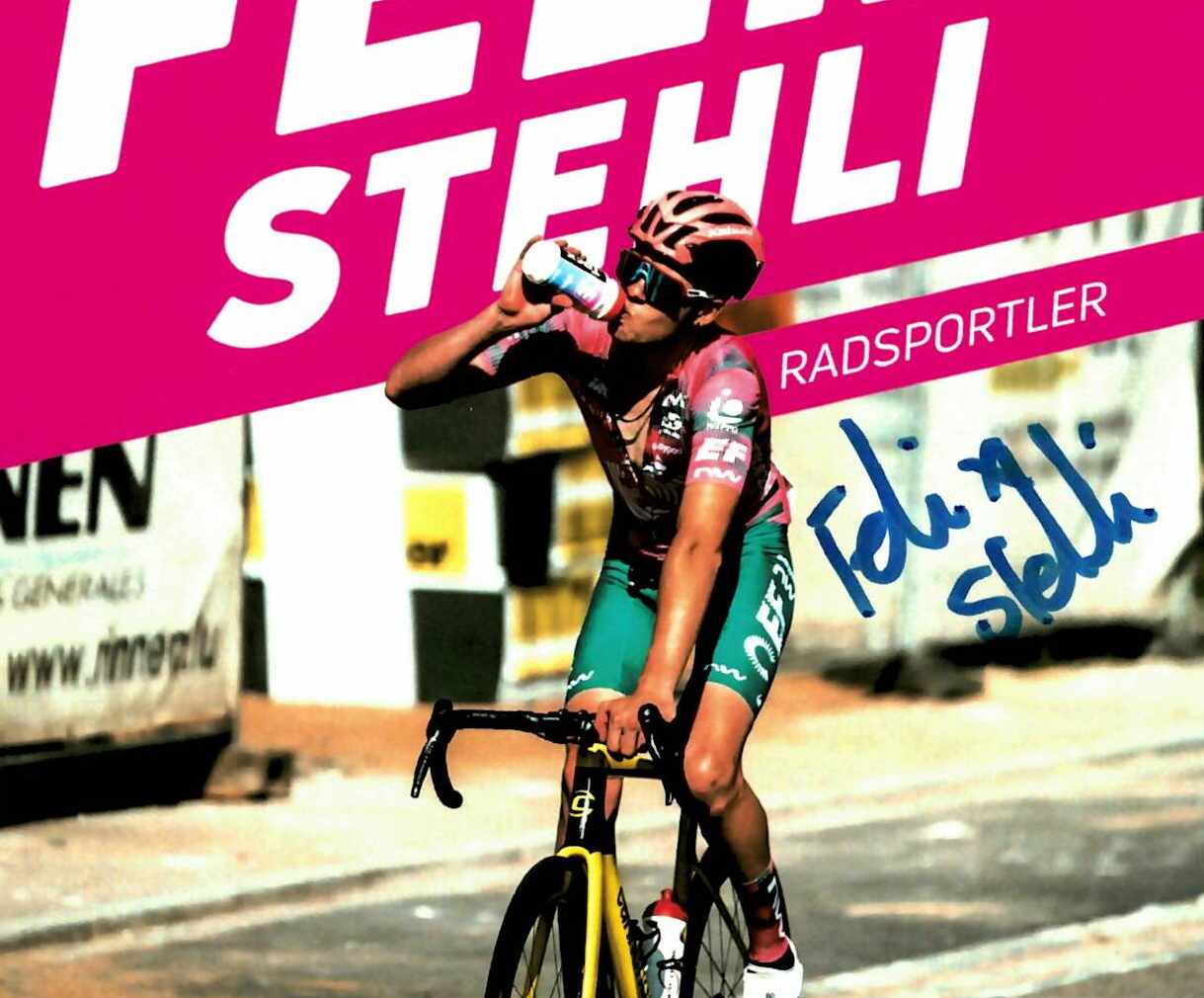 Felix Stehli, Radsportler, Autogrammkarte, Sponsoring, Hofstette